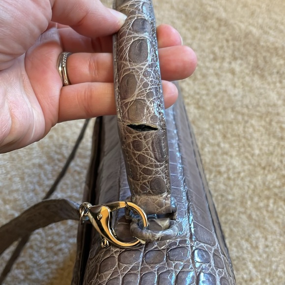NANCY GONZALEZ Small Crocodile Top-Handle Crossbody Bag - Picture 9 of 16